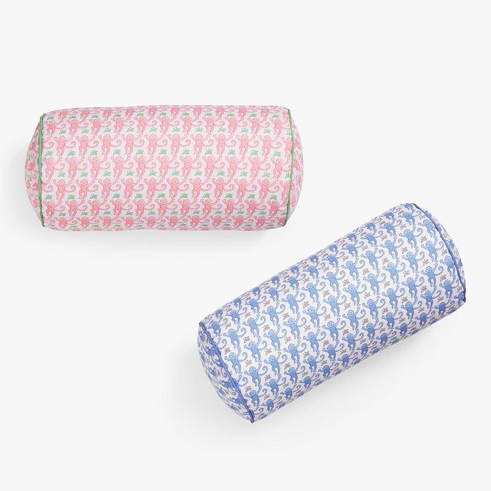 Roller Rabbit Monkey Bolster Pillow | Pottery Barn Teen