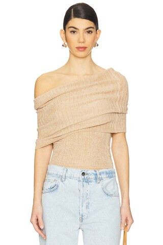Lovers and Friends Gerda Off The Shoulder Top in Oat from Revolve.com | Revolve Clothing (Global)