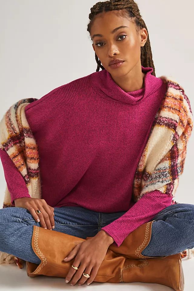 Cowl Neck Poncho Pullover | Anthropologie (US)