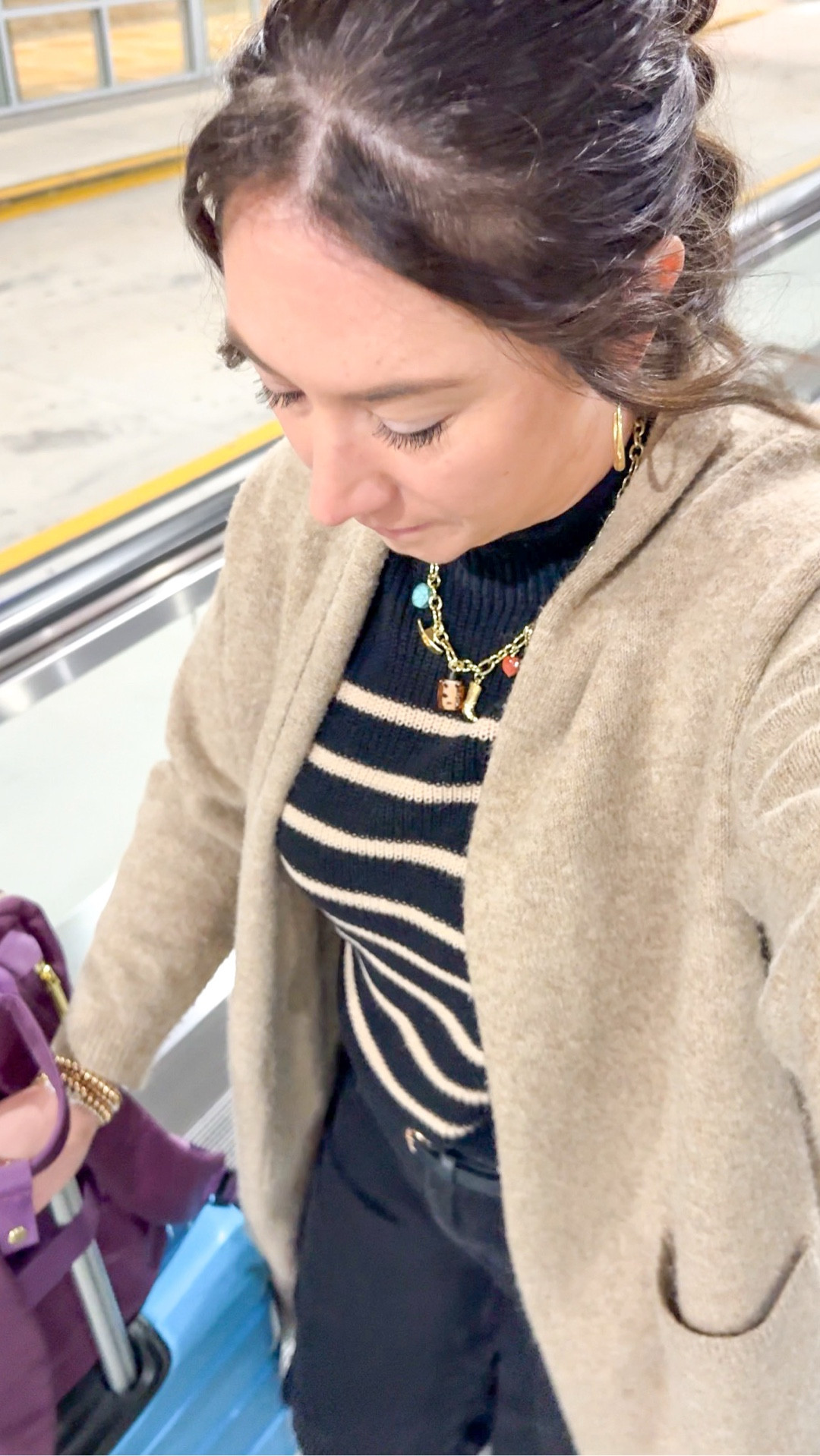 This 6am flight got the best of me! But this outfit was super comfy to travel through the airport in….my secret everytime…. LAYERS! 

#ootd #airportstyle #travel #workingmom #travelingmom #comfystyle #everydaystyle 

#LTKTravel #LTKWorkwear #LTKdayinmylife