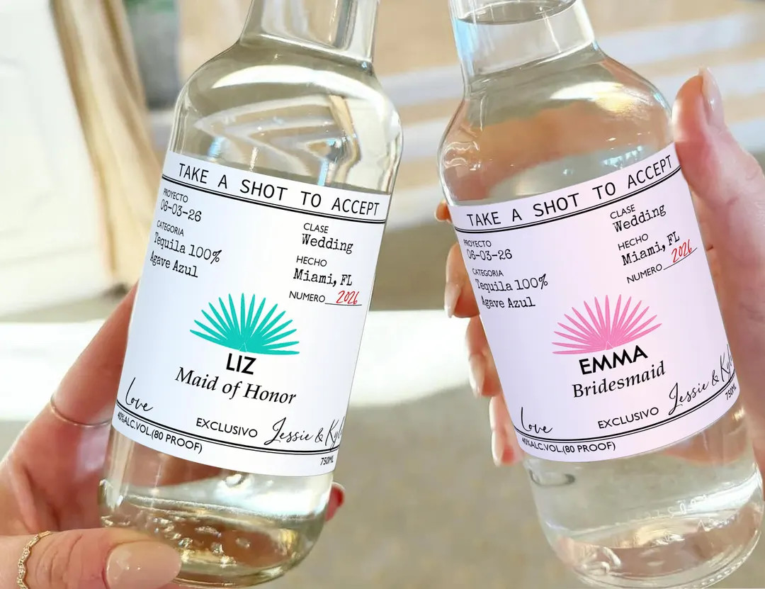 Casamigos Tequila Labels, Bridesmaid Proposal Gift, Bridesmaid Gift, Groomsman Tequila Gift, Casa... | Etsy (US)