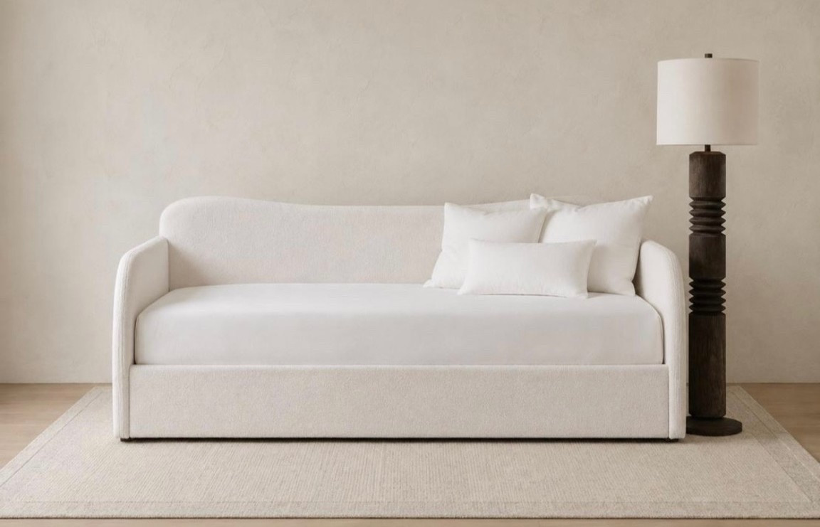 #ad so many amazing sales!!! The prettiest daybed with hidden storage, textured rug, and floor lamp all up to 50% off at @Wayfair  😍 #wayfair #wayfairpartner