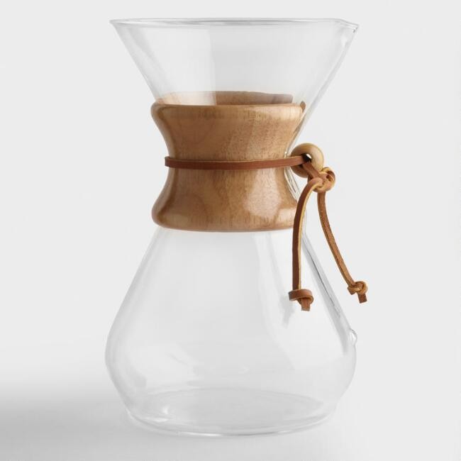 Chemex 8 Cup Glass Pour Over Coffee Maker | World Market