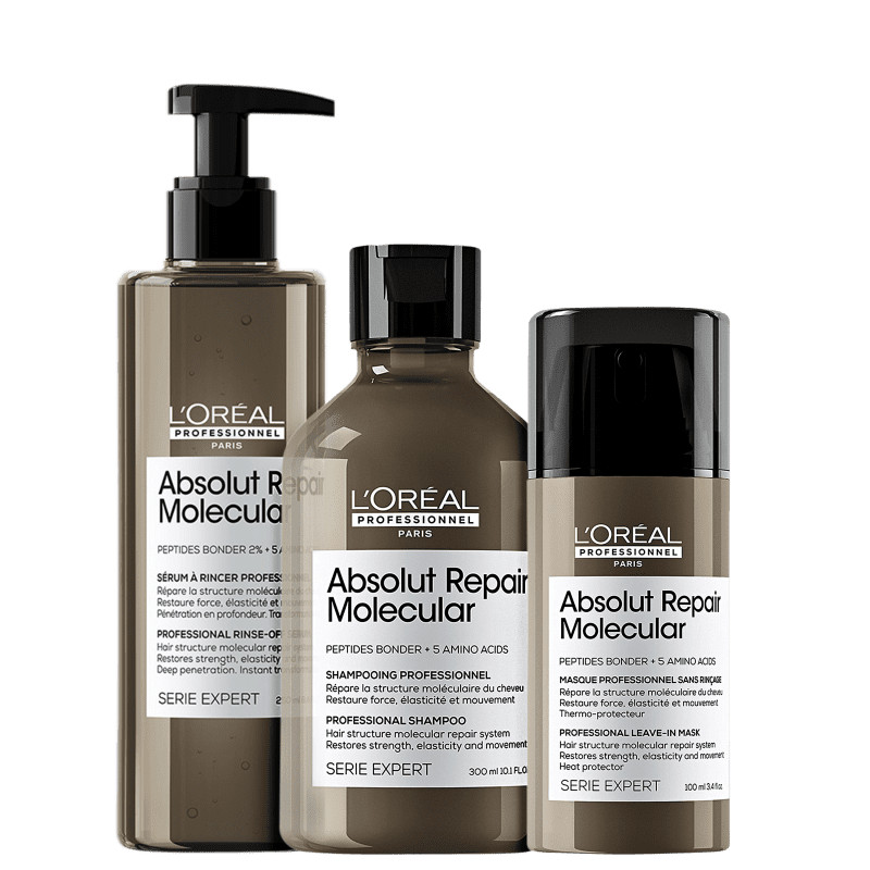 Kit L'Oréal Professionnel Absolut Repair Molecular Total (3 Produtos) | Beleza Na Web (BR)