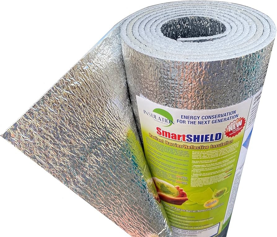 INSULATION MARKETPLACE SmartSHIELD -3mm 16inx50Ft ReflectiveINSULATION roll, Foam Core Radiant Ba... | Amazon (US)