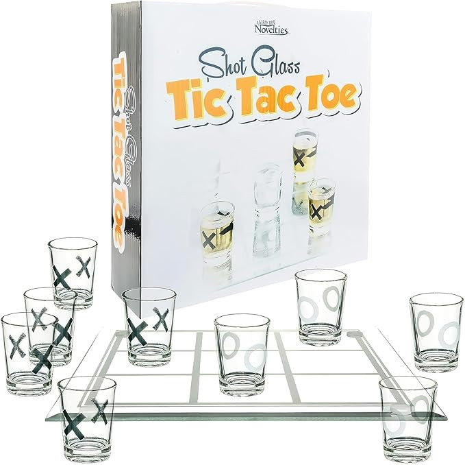 Fairly Odd Novelties Shot Glass Tic Tac Toe Game - Elegantly Designed Drinking Fun, Perfect for P... | Amazon (US)