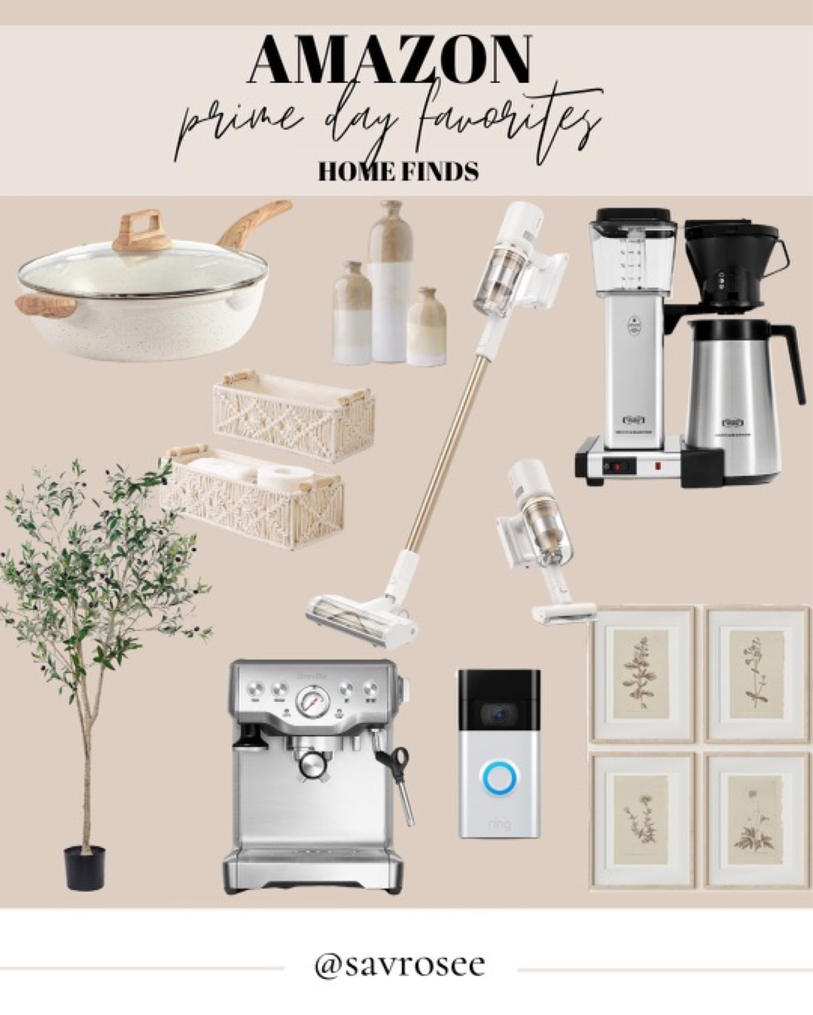 AMAZON PRIME DAY HOME FINDS

Breville latte machine
Moccamaster
Ring doorbell
Dyson vacuum 

#LTKxPrimeDay #LTKhome