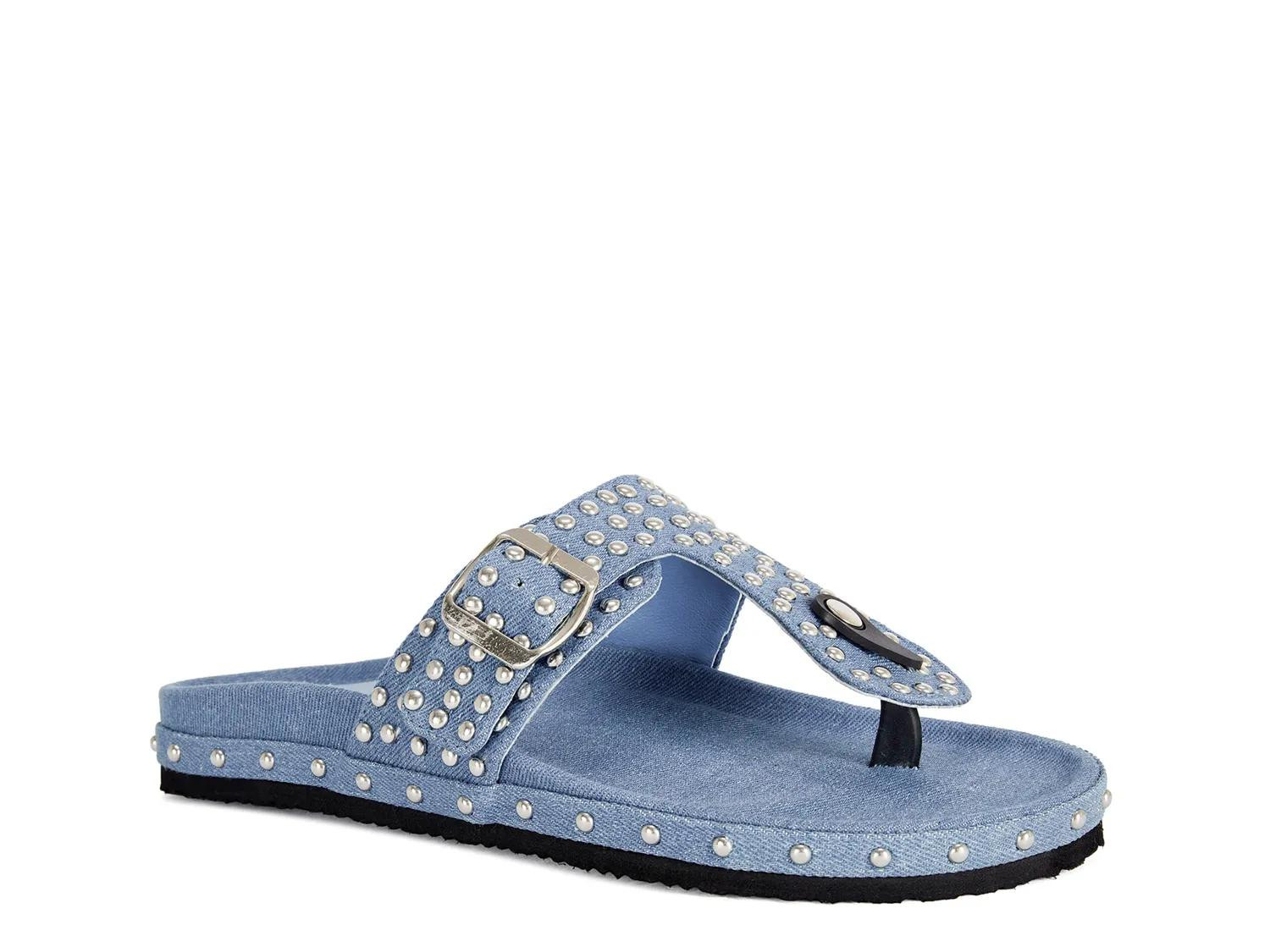 Azalea Wang Daisychain Platform Sandal | Women's | Denim Blue | Size 9 | Sandals | DSW
