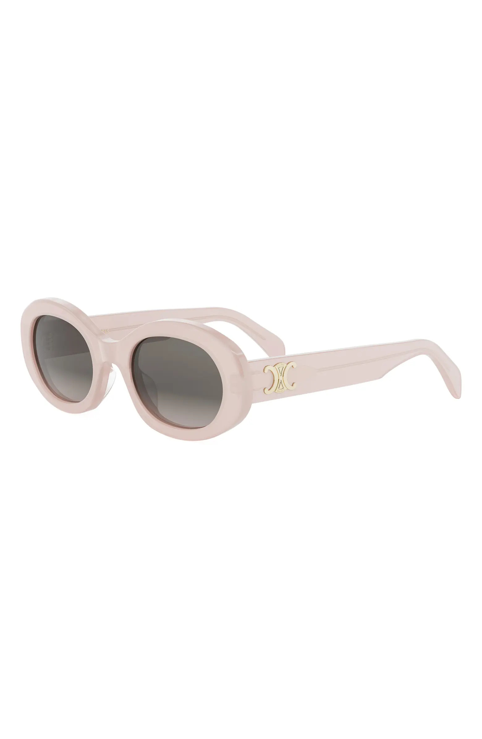 Triomphe 52mm Oval Sunglasses | Nordstrom
