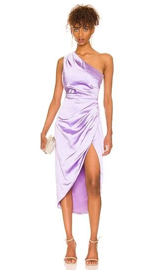 X REVOLVE Cassini Dress in Lilac- Spring Wedding Guest | Revolve Clothing (Global)
