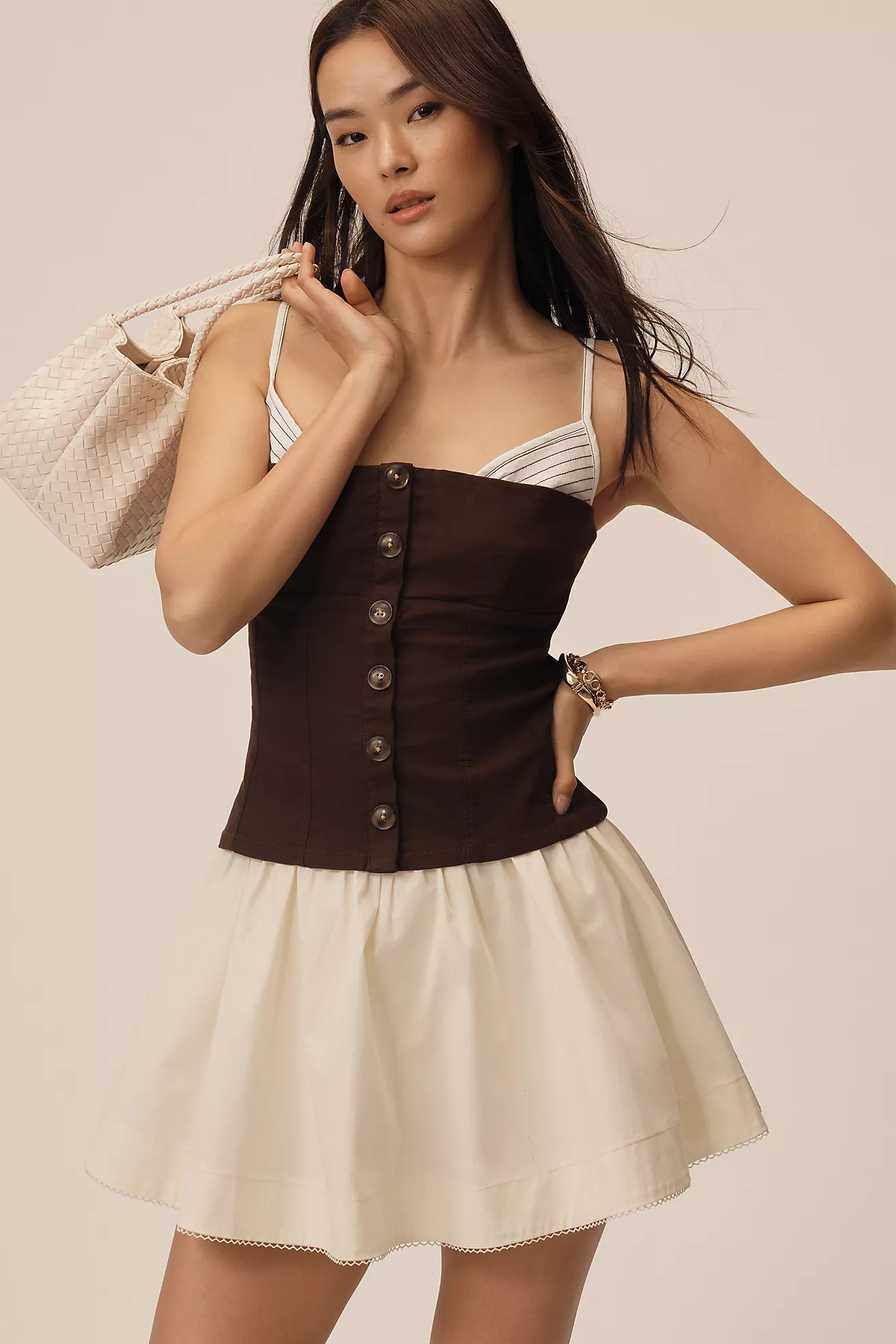 By Anthropologie Trapunto Peekaboo Top | Anthropologie (US)