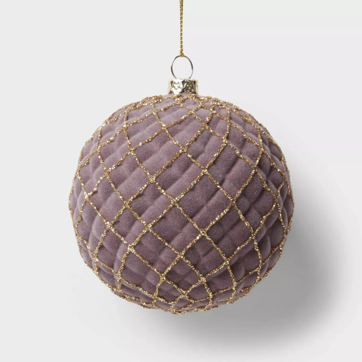 Glittered Flocked Round Christmas Tree Ornament - Wondershop™ | Target