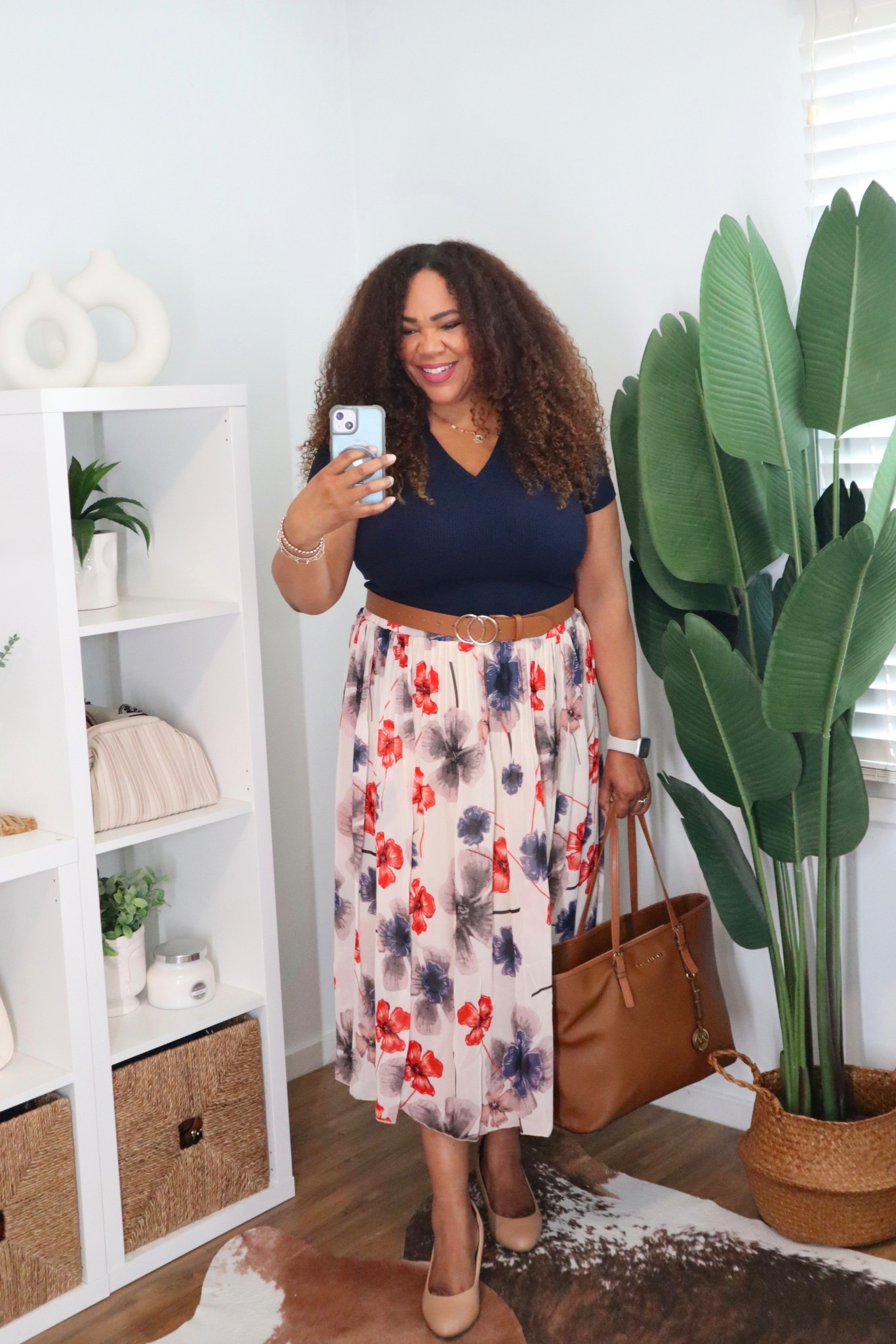 This skirt is too cute! Size large in the skirt and top. 

#LTKMidsize #LTKWorkwear #LTKOver40