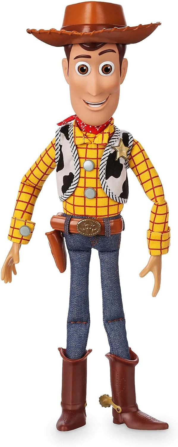Disney Store Official Sheriff Woody Talking Action Figure from Toy Story, Features Sounds and Phrases from The Movies, Interacts with Other Figures and Toys | Amazon (US)