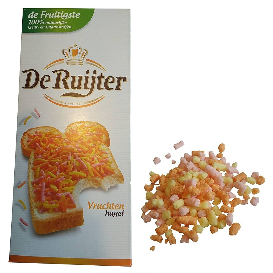 De Ruijter Fruit Sprinkles (Vruchten Hagel), 400 Gr (14.1 Oz), 1 Box | Amazon (US)