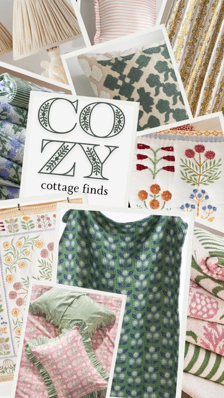 Cozy cottage-core finds from Anthro. Love the cozy cottage patterns! 

#LTKHome