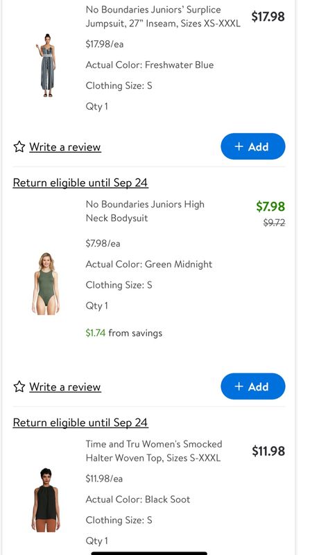 My random Walmart clothing order! The bodysuit is under $10! 😍🙌

#LTKStyleTip #LTKOver40 #LTKFindsUnder50