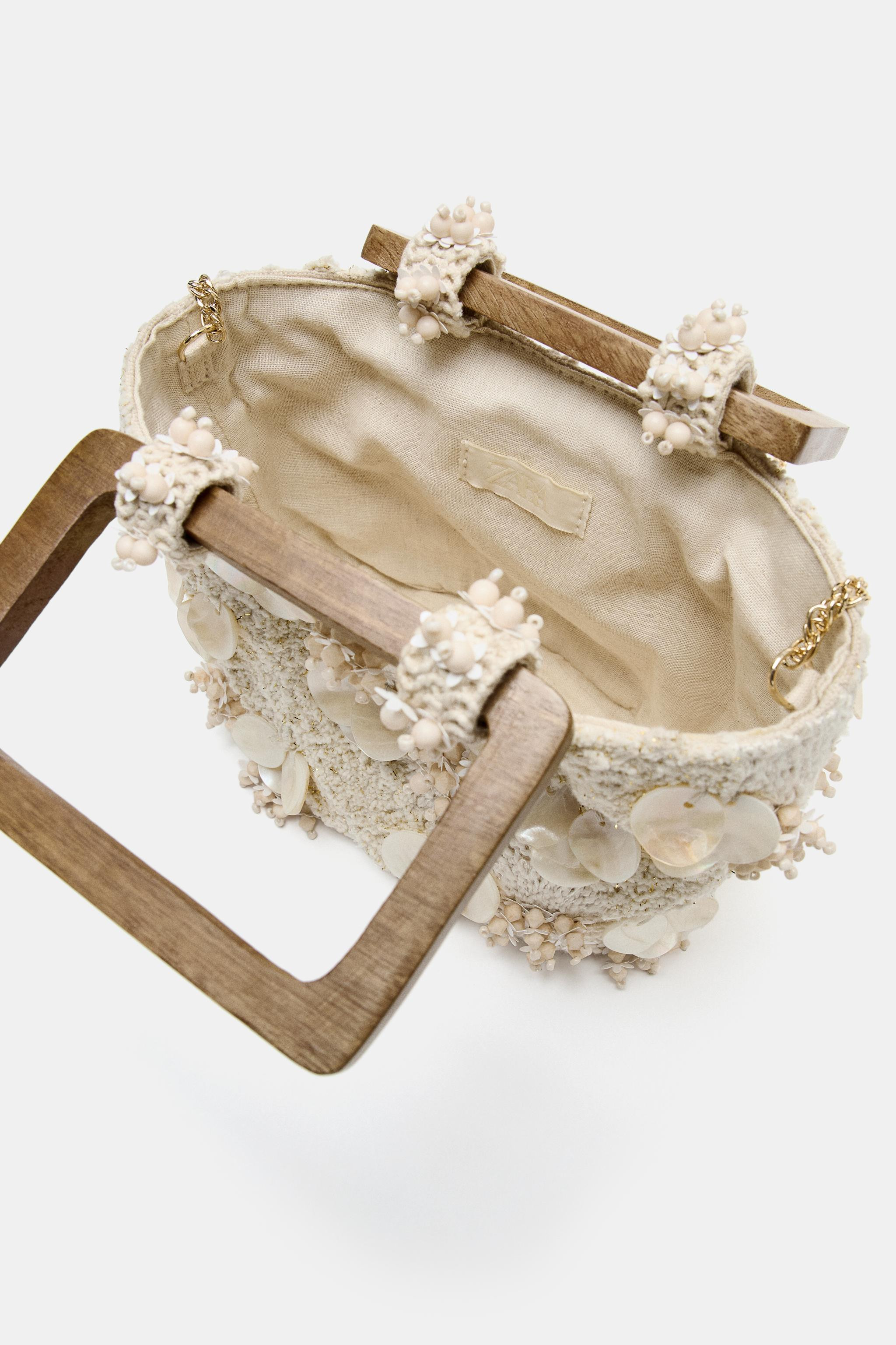 EMBROIDERED MINI HANDBAG | Zara US