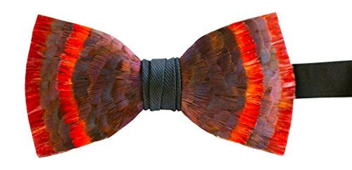 Brackish Feather Pre-tied Bow tie - Etna (166-BRK) | Amazon (US)