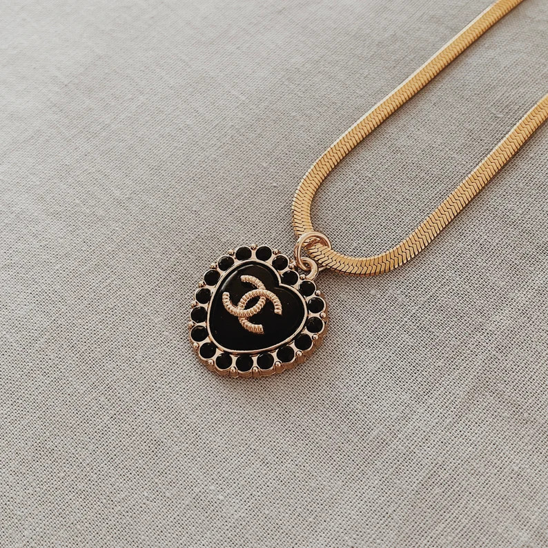 CHANEL REWORKED NECKLACE | Etsy | Etsy (US)