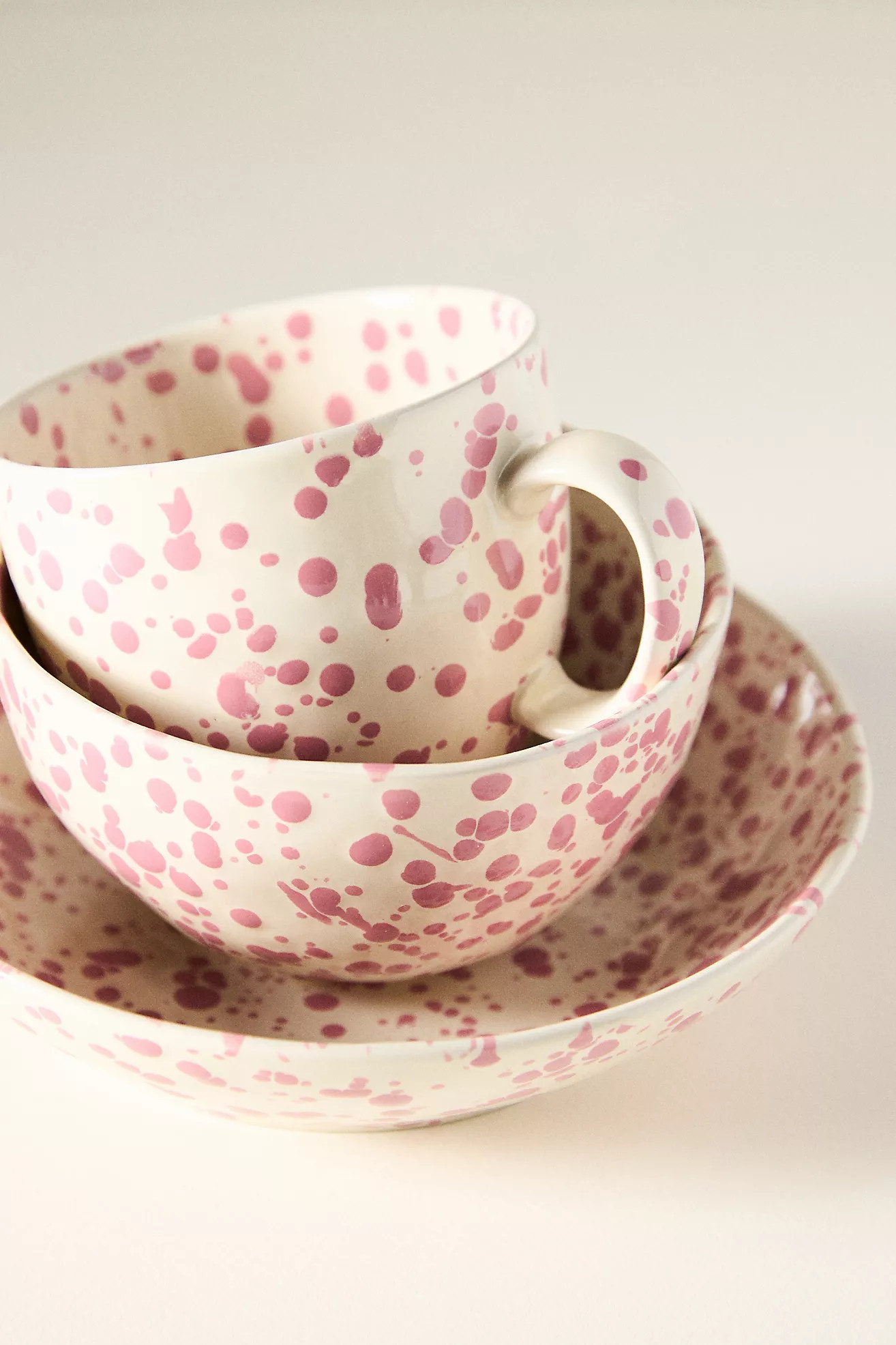 Splatter Portuguese Stoneware Cereal Bowl | Anthropologie (US)