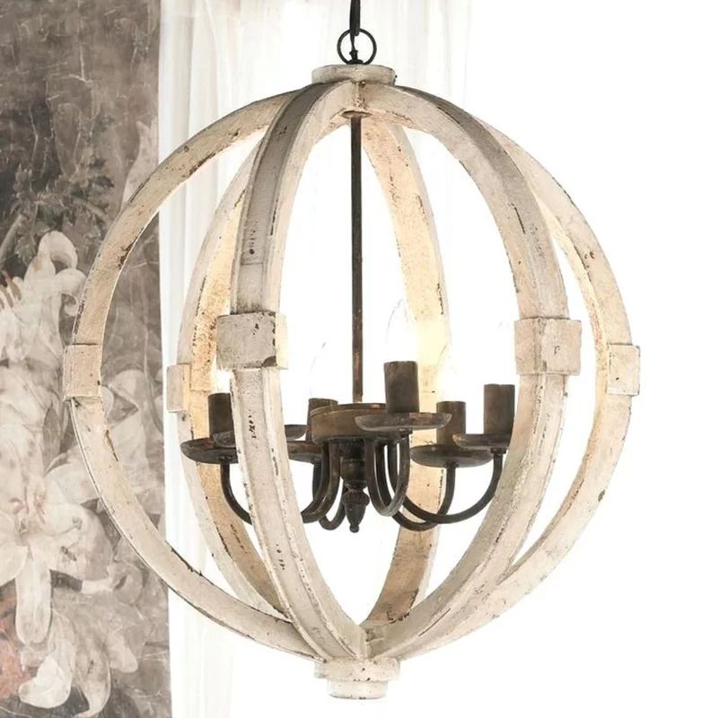 Barbazan Elegantly Candle Style 6-Light Globe Chandelier | Wayfair North America