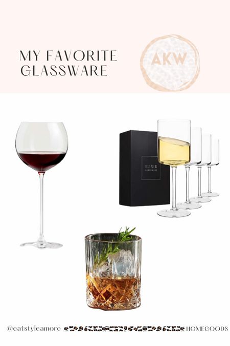 My favorite hardware glassware! Long stem wineglasses and the best double old fashion crystal glassss. Amazon Homegoods. 

#LTKHoliday #LTKunder50 #LTKhome