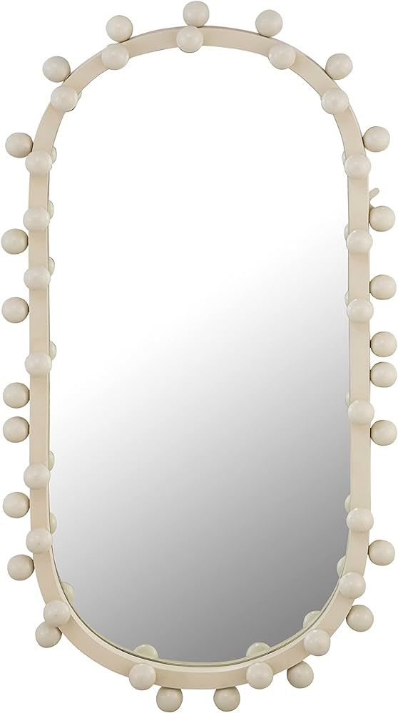 Tov Furniture Bubbles Ivory Oval Wall Mirror | Amazon (US)