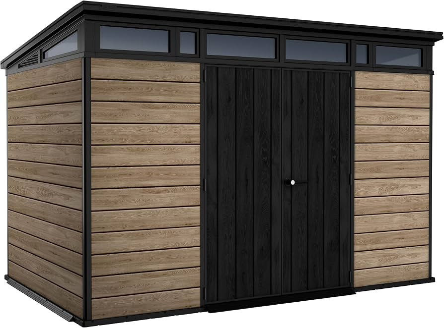Keter Signature Collection 11x7 Ft All-Weather Storage Shed with Skylight, Window, Built-in Venti... | Amazon (US)
