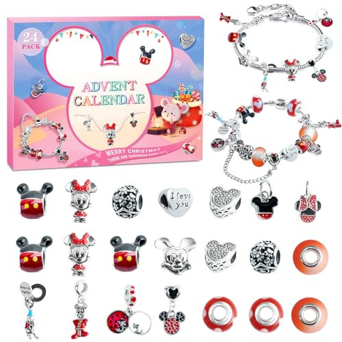Christmas Advent Calendar 2026 for Girls Christmas 24 Days Countdown Calendar with DIY Bracelet Necklace Cute Charm Xmas Holiday Ornament Gift | Amazon (US)