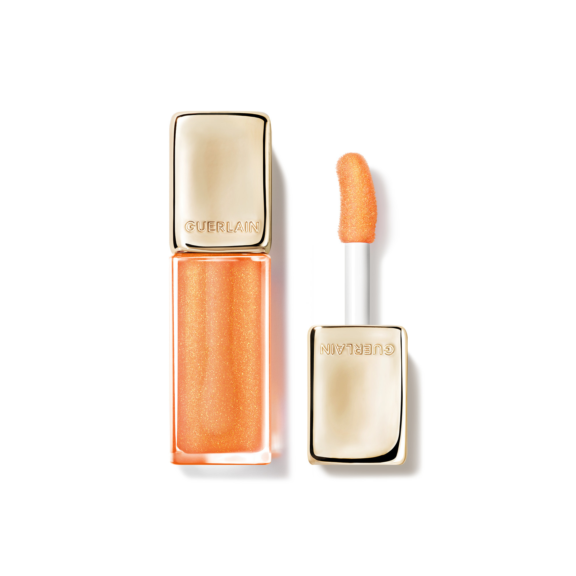 Guerlain - Kisskiss Bee Glow Oil - 92% Natural-origin Honey Tint Lip Oil - 389 Sparkling Peach - For Women | Guerlain
