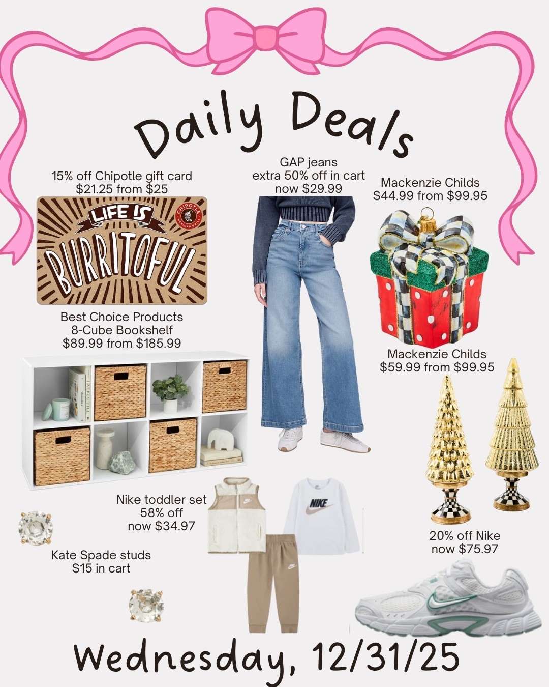 Daily deals 

#LTKSaleAlert #LTKFindsUnder100 #LTKFindsUnder50