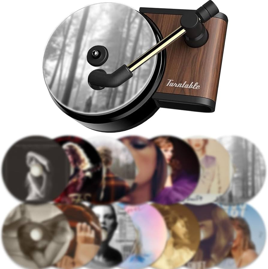 Turntable Car Air Freshener - Car Accessory Gifts for Music Fans - Car Vent Clip and Record Playe... | Amazon (US)
