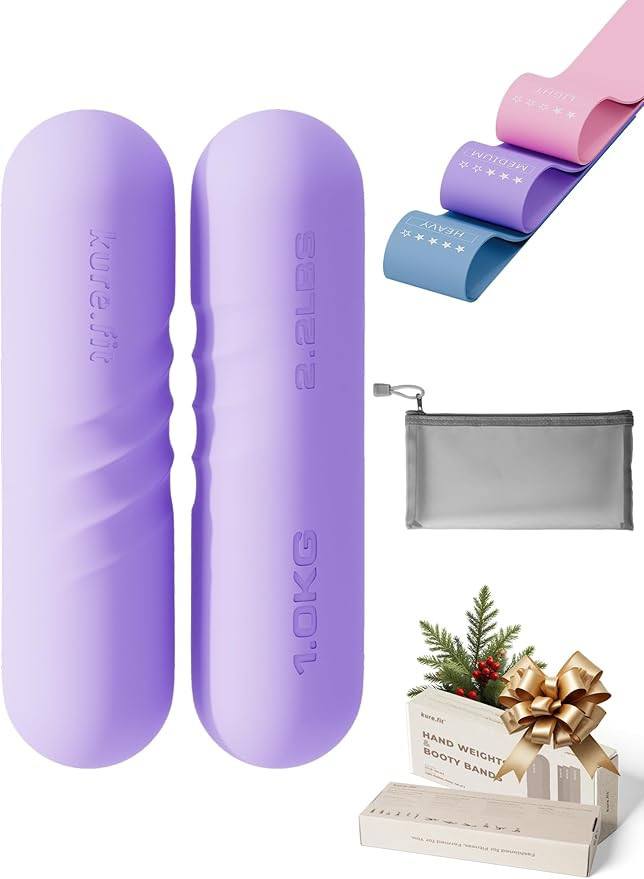 Hand Weight Bars for Women (2.2 LB) | Resistance Booty Bands | Pilates, Yoga, Dance, Aerobics, Ru... | Amazon (US)