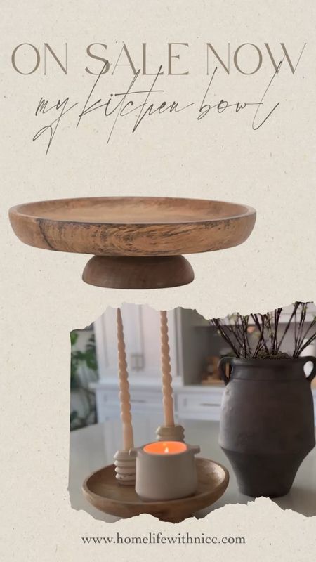 My wood pedestal bowl from Amazon is on sale right now! 
#amazonhomefinds #amazonhome

#LTKFind #LTKsalealert #LTKhome