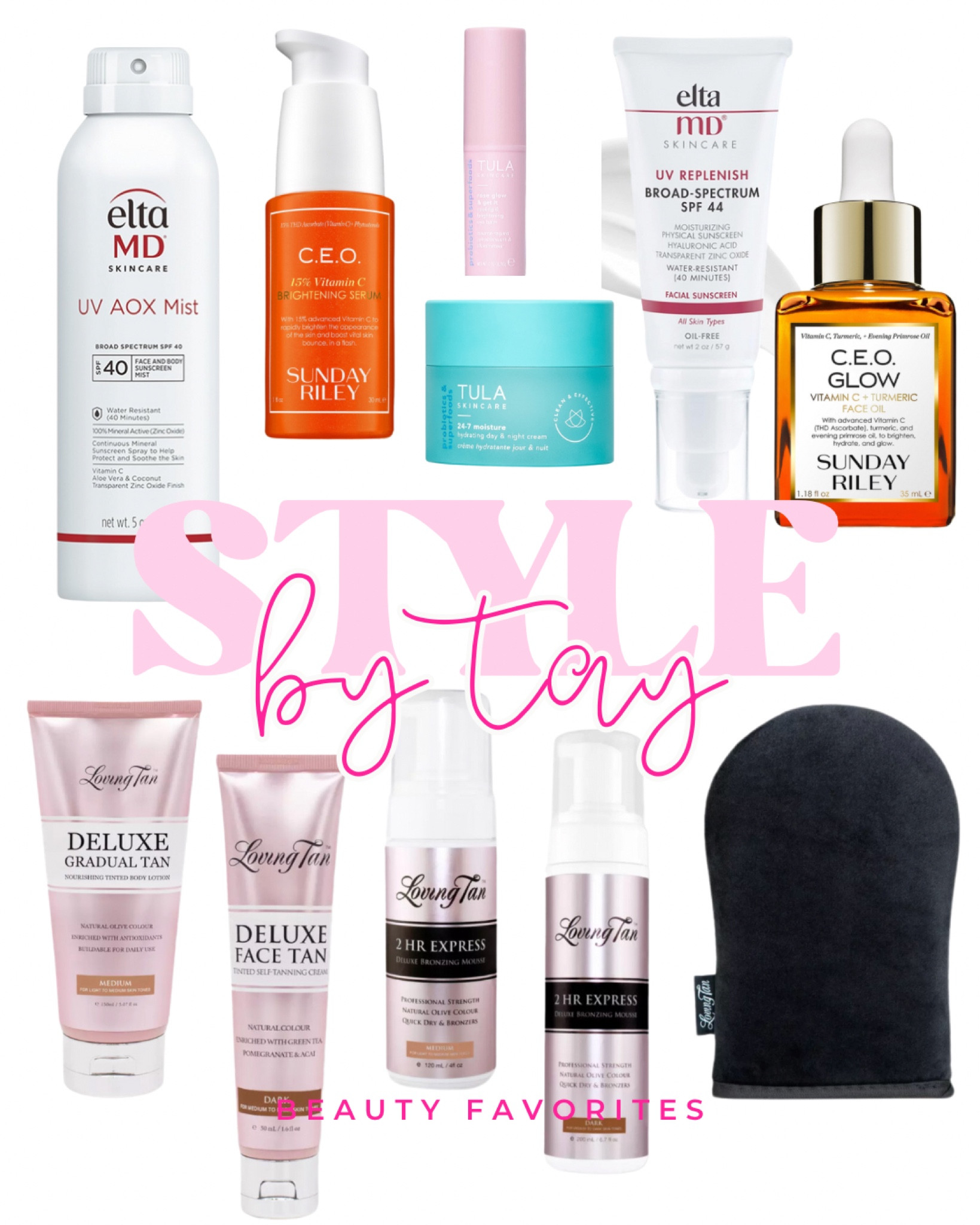 beauty favorites

loving tan, self tanner, skincare, sunscreen 

#LTKFindsUnder50 #LTKSeasonal #LTKBeauty