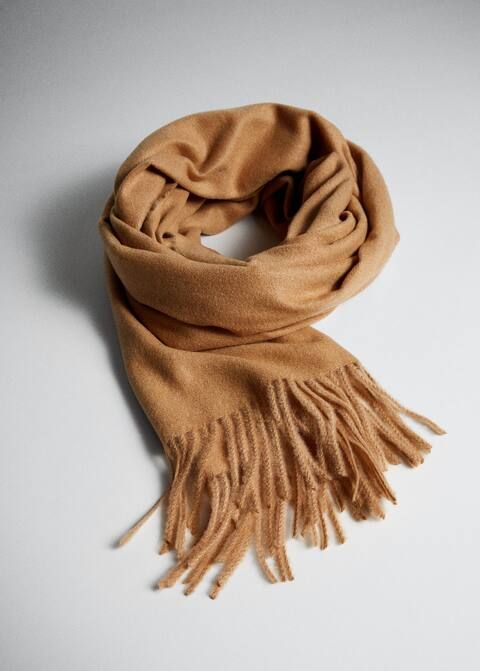 Fringed edge scarf -  Women | Mango USA | MANGO (US)