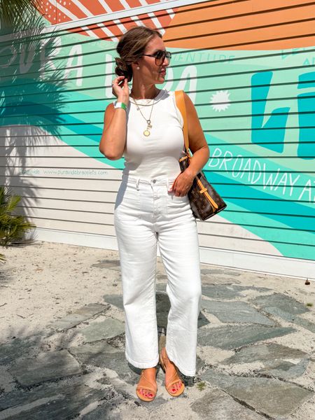 My jeans are some of my faves— wearing sz 30 and you can use my code SARAH15
Sz large tank 
Amazon sandals 

#LTKtravel #LTKstyletip #LTKmidsize