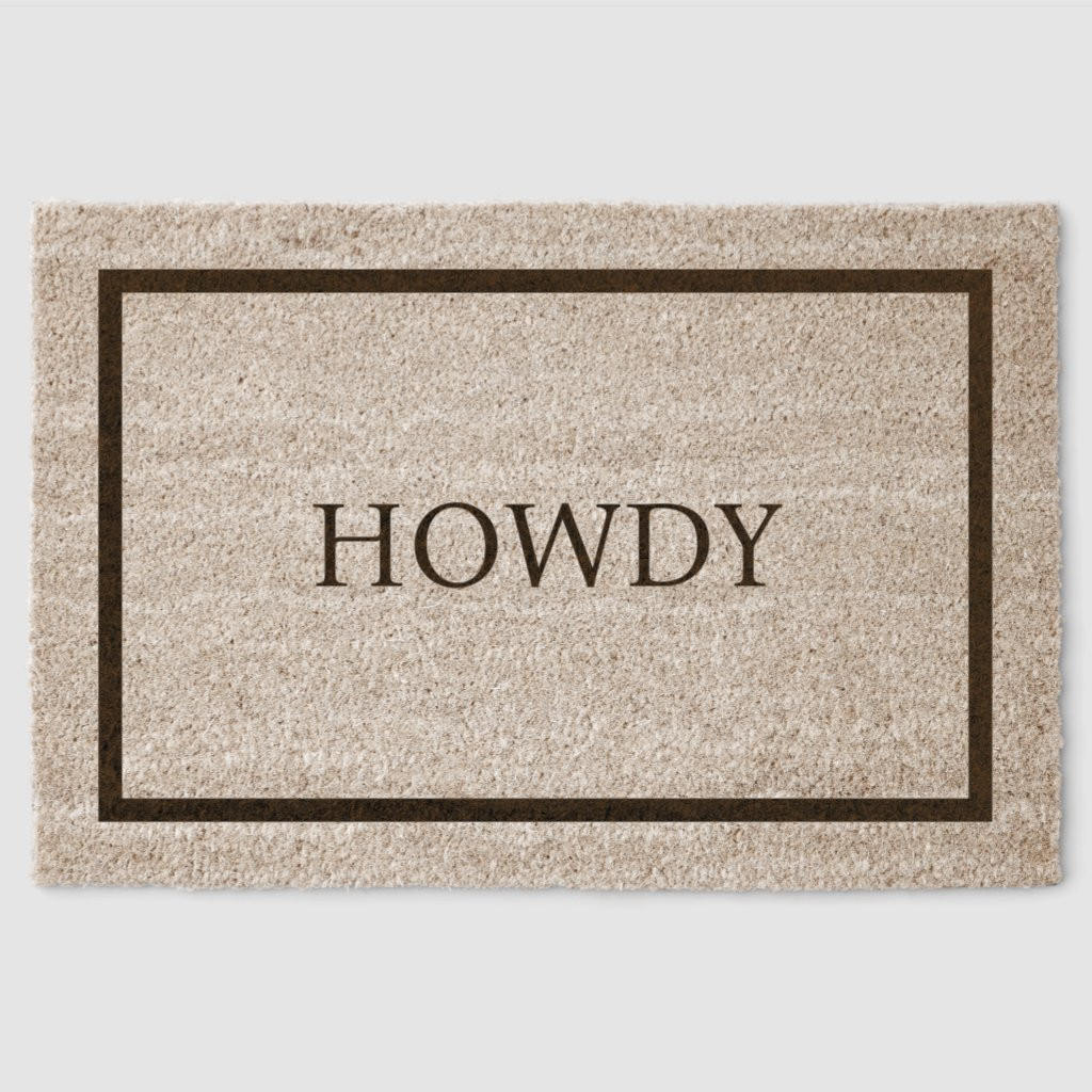 Howdy | Simple Custom Greeting | Zazzle
