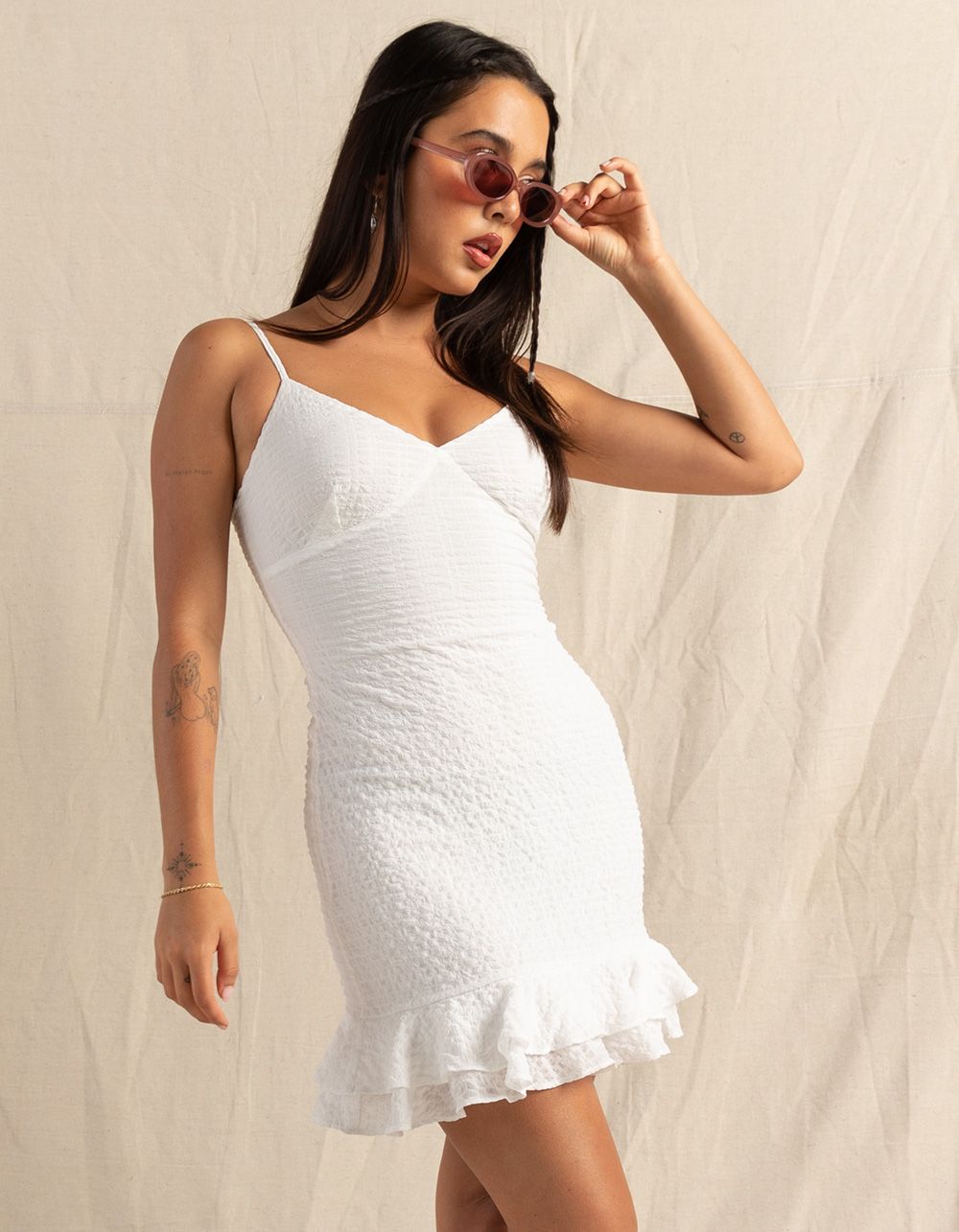 FULL TILT Ruffle Texture Womens Slip Dress | Tillys