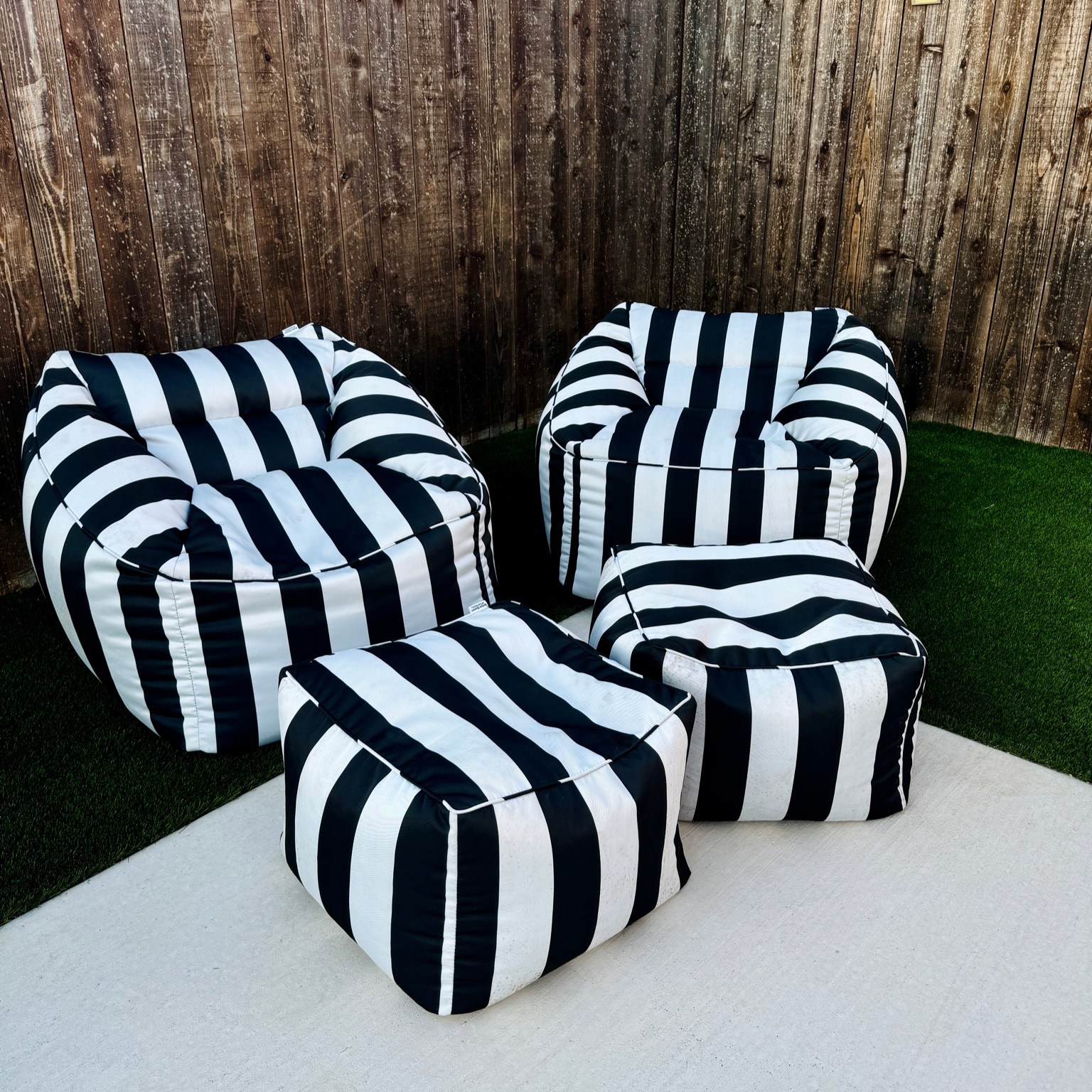 Outdoor bean bags and poufs.

#LTKxWalmart #LTKHome #LTKSeasonal