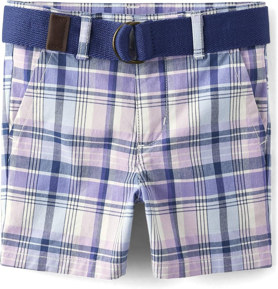 Gymboree Boys' and Toddler Belted Chino Shorts | Amazon (US)