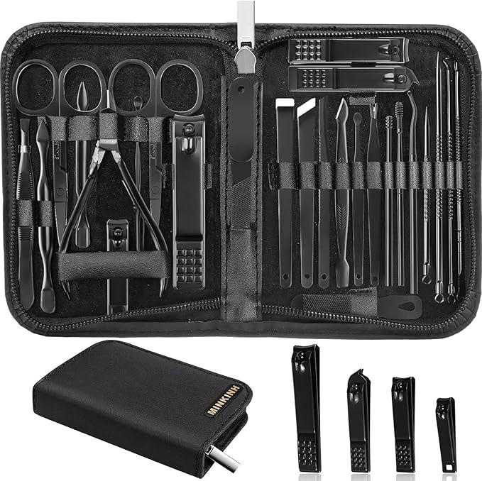 Manicure Set Professional Nail Clipper Kit-26 Pieces Stainless Steel Manicure Kit,Nail Care Tools... | Amazon (US)
