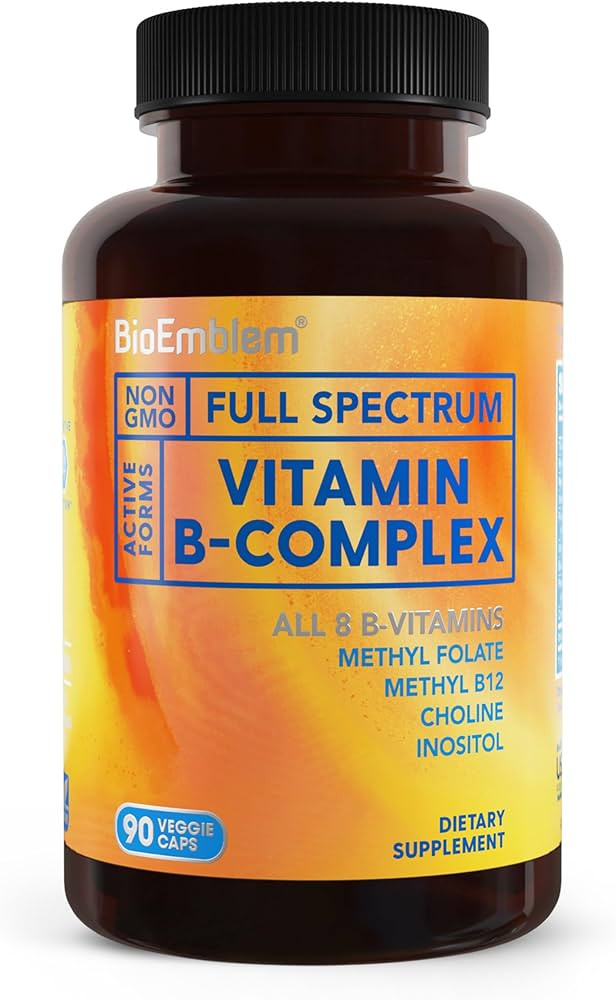 BioEmblem Vitamin B-Complex - All 8 Active Forms with Methyl Folate, Methyl B12, B6, Biotin Plus ... | Amazon (US)