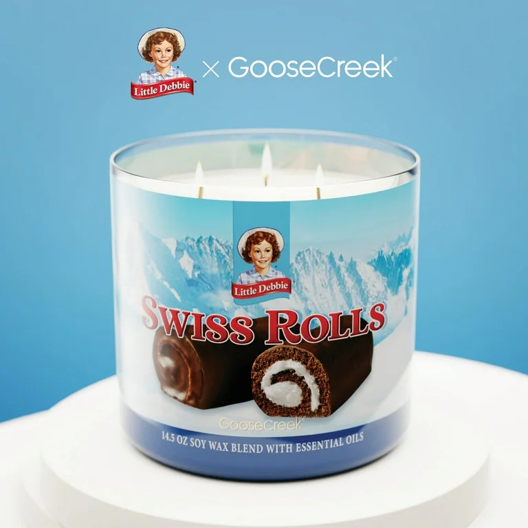 Goose Creek Little Debbie Swiss Rolls Scented 3-Wick Jar Candle 14.5oz | Walmart (US)