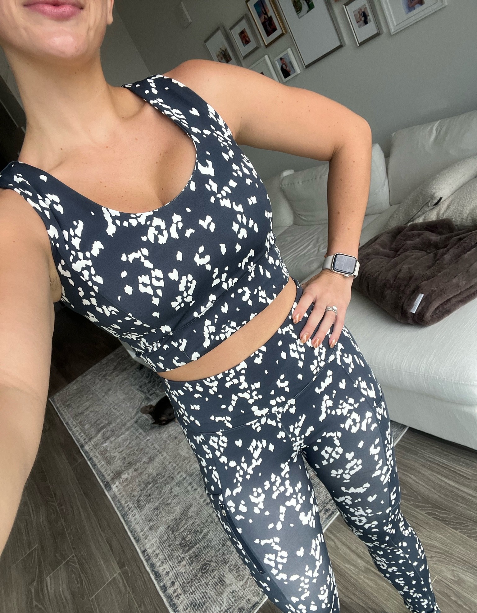 40% off this soft workout set sweat wicking material with stash it envelope size pockets on the pants and one zipper pocket - oversized! I typically wear a S but am wearing an xs on top and bottom! Use code BFF at checkout for  40% off. Available in XXS-XL (fits like XS-XXL) 

#LTKfit #LTKunder50 #LTKsalealert