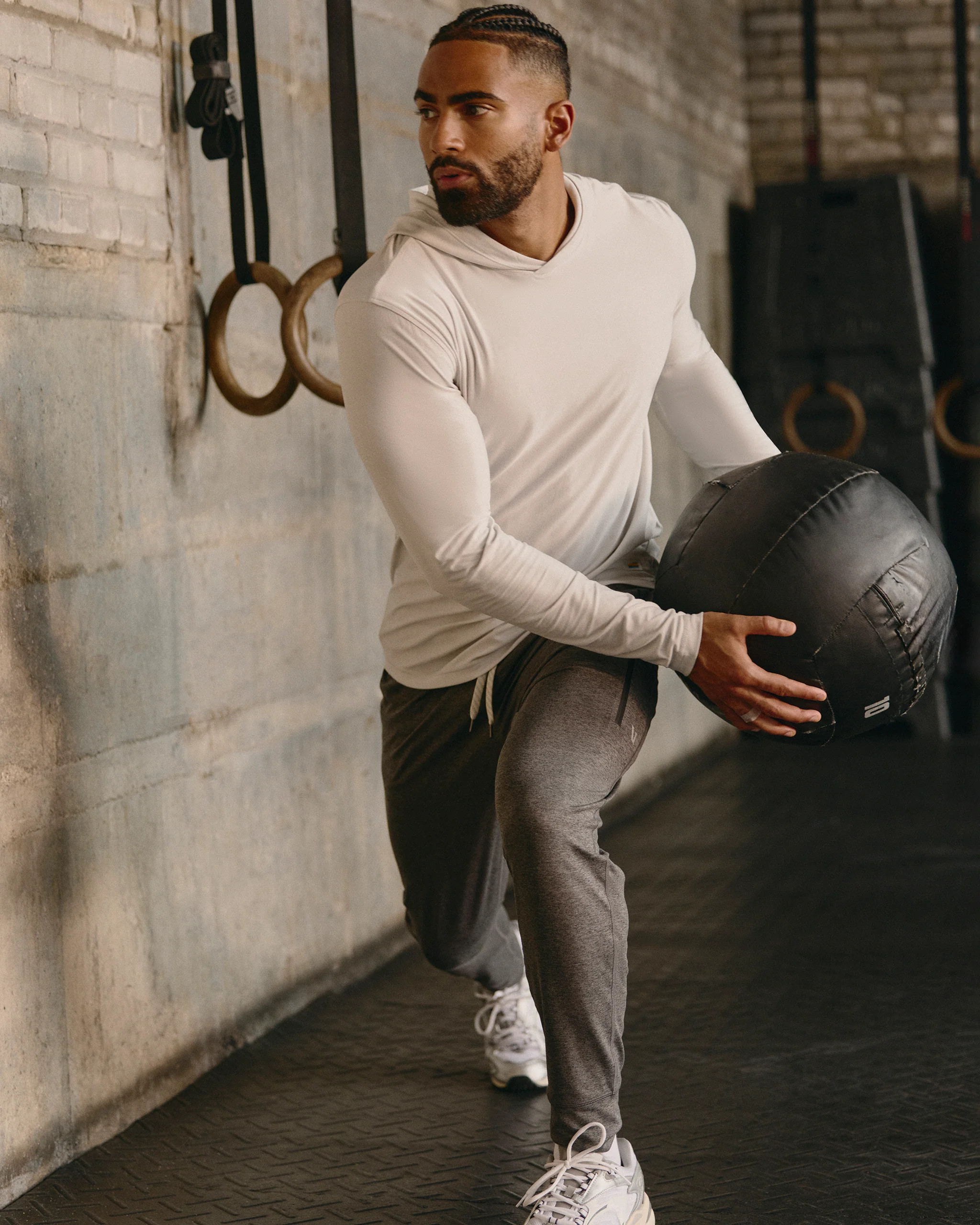 Strato Tech Hoodie | Men's Frost Grey Workout Hoodie | Vuori | Vuori Clothing (US & Canada)