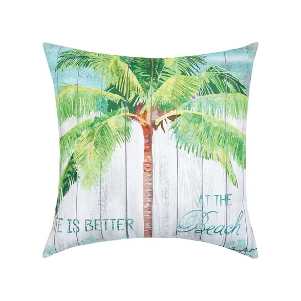 C&F Home 18" x 18" At The Beach Coastal Indoor/Outdoor Decorative Throw Pillow | Target
