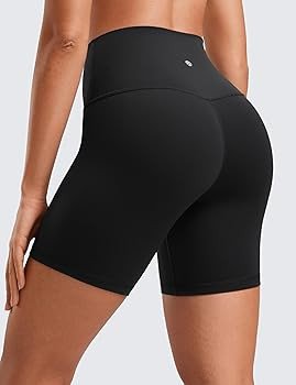 CRZ YOGA Womens ButterLuxe Biker Shorts 6 Inches - High Waisted Workout Running Volleyball Spande... | Amazon (US)
