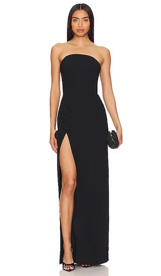 x REVOLVE Wolfe Gown in Black | Revolve Clothing (Global)